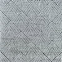 CosmoLiving by Cosmopolitan Chanai CN30B Soapstone geometrijski savremeni tepih sive površine, 2'x4'