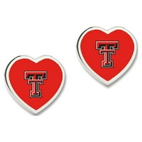 Texas Tech Heart Naušnice
