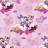 Springs Creative 59 Fleece Disney Minnie and Daisy tkanina za šivanje i zanat pored dvorišta