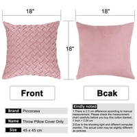 Jedinstvena povoljna zabrana mekog kvadratnog baršunastog jastuka za bacanje jastuka, 18 18