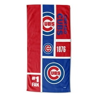 Chicago Cubs MLB Colorblock personalizirani 30 60 ručnik za plažu