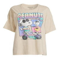 Peanuts Juniors Snoopy Oversized Boyfriend Graphic T-Shirt