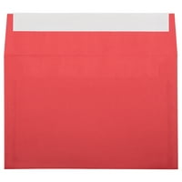 Koverte za zatvaranje Peel & Seal, 5, 75x8, 75, Crvene reciklirane, 100 pakovanja