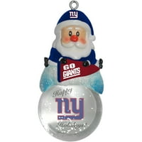 Topperscot by Boelter Brands NFL Santa Snow Globe Ornament, New York Giants
