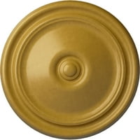 Ekena Millwork 12 od 3 4 P Reece stropni medaljon, ručno oslikani iridescentni zlato