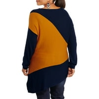 Ženski asimetrični Dugi rukav plus veličine pulover