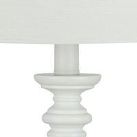 Cresswell rasvjeta Bijela smola stolna lampa 10 H, uključena LED sijalica