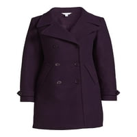 Time and Tru's Wool's and Plus Fau Wool Peacoat