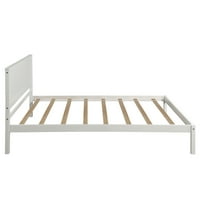 Okvir kreveta sa platformom dvostruke veličine sa uzglavljem - krevet od drvene platforme sa podrškom za