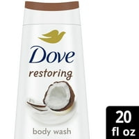 Dove Restarating Coconut and Cocoa Butter Liquid Body Wash, oz
