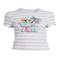 Tom i Jerry Juniors Striped Rib grafički T-Shirt