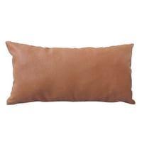 Moocrvic FAU kožni jastuk za kožu bacaju jastučnicu kauč na kauč na kauč na kućni dekor čvrste boje 120x30