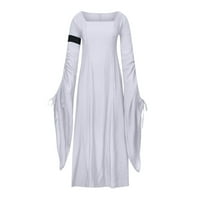 Trendi ženska haljina haljina haljina Halloween haljina za zabavu bijeli 2xl