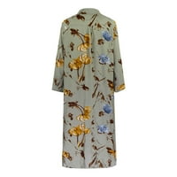 Proljetna ušteda, haljina duga suknja Džepna rukavska džepa jesen Spring košulja COLLAR simpatične suknje
