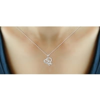 JewelersClub mama ogrlica Sterling Srebrna ogrlica za žene-predivan naglasak Bijeli dijamanti + 0. Sterling