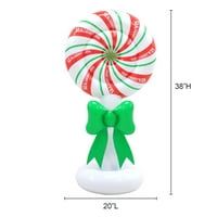 3.5 ' visok napuhavanje na naduvavanje pepermint Candy Holiday Time Božić unutrašnja ili Vanjska dekoracija