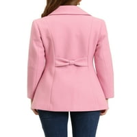 Unique Bargains ženski ovratnici džepovi Outwear zimski kaput