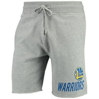 Muški koncepti Sport Heathered Grey Golden State Warriors nabavljaju šorc od flisa