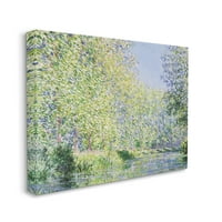 Stupell Epte River Claude Monet Classic Landscape Painting Gallery Wrapped Canvas Print Wall Art