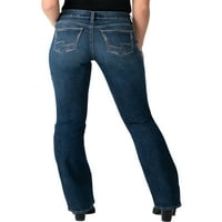 Silver Jeans Co. Ženske tanke čizme Suki srednjeg rasta, veličine struka 24-36