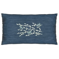 Linum Početna Tekstil 13 21 plavi, bijeli, višebojni pamučni ukrasni jastuk