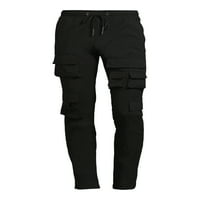 Američki stitch Muški rastezljivi najlonski vitki multi džep teretni hlače, veličina S-2XL