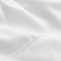 Goli Kućni Mikrofiber 8-komad Taupe i bijeli krevet u torbi, Split King