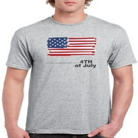 Dan nezavisnosti USA zastava majica Muškarci -Image by shutterstock, muški 5x-veliki