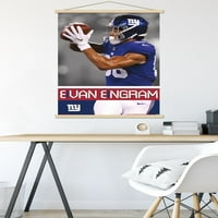 New York Giants-Evan Engram zidni Poster sa drvenim magnetnim okvirom, 22.375 34