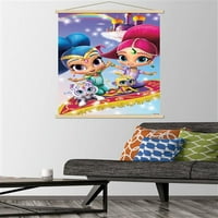 Nickelodeon svjetlucavi i sjajni umjetnički zidni Poster sa magnetnim okvirom, 22.375 34