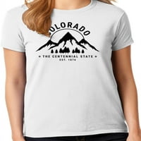 Grafička Amerika država Colorado Centennial država SAD ženska grafička majica