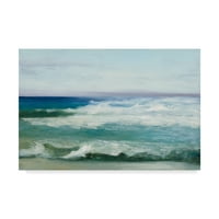 Zaštitni znak likovne umjetnosti 'Azure Ocean Waves' platnena umjetnost Julia Purinton