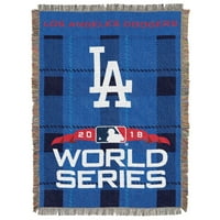 Učesnici Svjetske Serije Los Angeles Dodgers Top Runner Tkani Pokrivač Za Bacanje Tapiserije