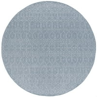 Savremeni tepih geometrijski siva, krema za unutrašnju vanjsku rundu lako se čisti