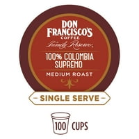 Don Francisco's Colombia Supremo Reciklabilne mahune kafe, srednje pečeno, ct