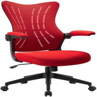 Lacoo kancelarijska stolica sa srednjim leđima mrežasta ergonomska stolica sa lumbalnom podrškom, siva