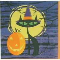 Moon Cat Halloween salvete za piće, 16ct