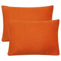 Jedinstvena povoljna čvrsta meka viskoza baršunasta Navlaka za jastuk za sofu 14 x20 mandarina