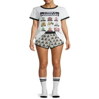 Mario Kart ženski i ženski Plus Set pidžama, 3-dijelni