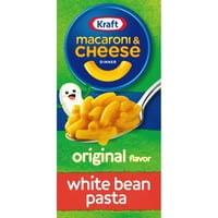 Kraft Original Mac & sir makaroni i sir večera sa belim pasuljem dodan u testeninu, Oz kutija