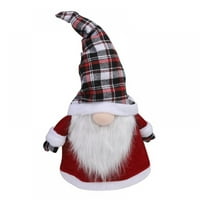 Gnome Božićni ukrasi ručno rađena santa skandinavska gnome Tomte plišana lutka, ukrasi za kućne tablice Santa