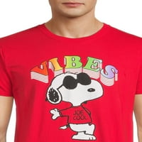 Snoopy muške i velike muške ponosne grafičke majice, 2 pakovanja