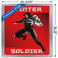 Marvel oblik heroja - zimski vojnički zidni poster, 14.725 22.375