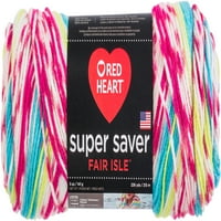 Red Heart Super Saver Fair Isle pređa - slatkiši, višestruki od 6