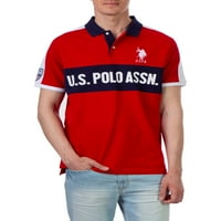 S. Polo Assn. Muška boja blok Pique Polo majica