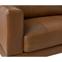 Hanover Austin 2-dijelni kožni Set: Sofa i Loveseat u tamnoj preplanuloj boji