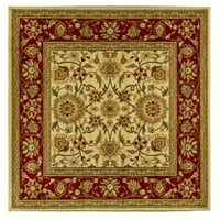 Lyndhurst Victoria tradicionalni cvjetni ručni tepih, bjelokosti crvena, 2'3 12