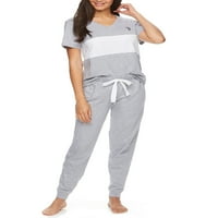 S. Polo Assn. Ženski gornji dio kratkih rukava i hlače 2-dijelni set pidžama