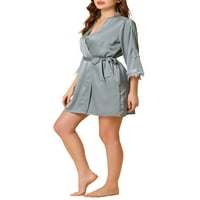 Jedinstvene ponude ženska satenska Cami spavaćica s ogrtačem seksi Setovi pidžama