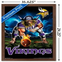 Minnesota Vikings - Point Stav Zid Poster, 14.725 22.375